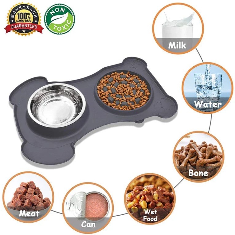 Benepaw-2-In-1-Slow-Feeder-Dog-Bowl-Stainless-Steel-Silicone-Non-Toxic-No-Spill-Non-1