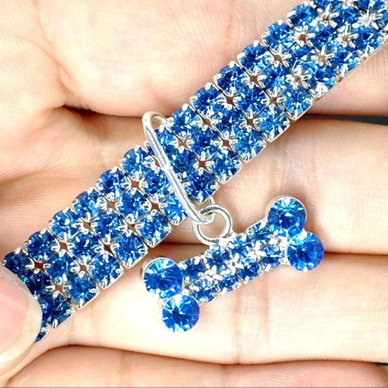 Benepaw-Adjustable-Rhinestone-Dog-Collar-Christmas-Small-Medium-Large-Puppy-Pet-Collar-Chihuahua-Bone-Pendant-Bling