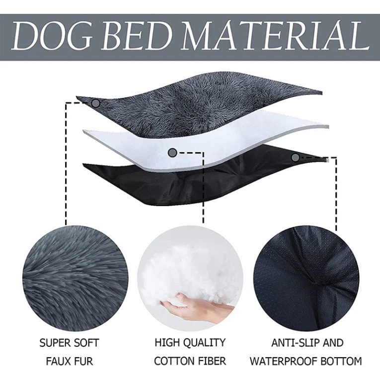 Benepaw-Fluffy-Calming-Dog-Bed-Washable-Pet-Mat-Waterproof-Anti-slip-Anti-Anxiety-Pet-Kennel-For-1