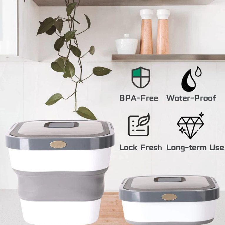 Benepaw-Foldable-Dog-Food-Storage-Container-Eco-friendly-Durable-Moisture-proof-Airtight-Grey-Pet-Food-Container-3