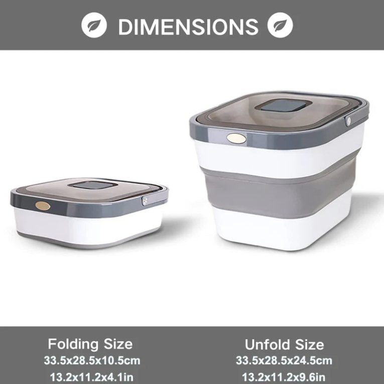 Benepaw-Foldable-Dog-Food-Storage-Container-Eco-friendly-Durable-Moisture-proof-Airtight-Grey-Pet-Food-Container