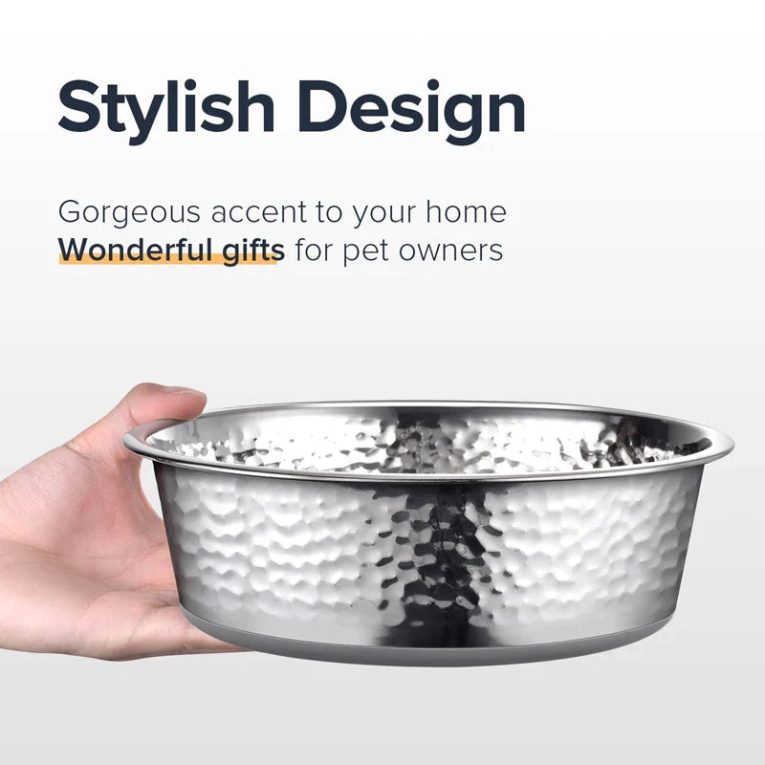 Benepaw-Hammered-Stainless-Steel-Dog-Bowls-Luxury-Style-Anti-slip-Rubber-Bottom-Dog-Feeder-Sturdy-Puppy