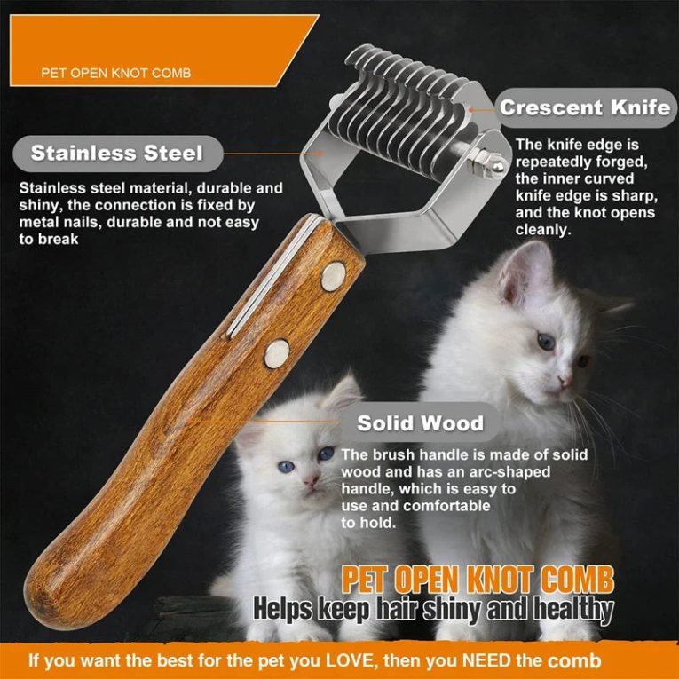 Benepaw-Professional-Pet-Dematting-Undercoat-Rake-Comb-For-Small-Dogs-Cats-Grooming-Brush-Removes-Loose-Mats-1