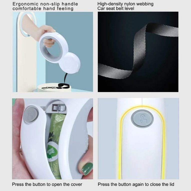 Benepaw-Retractable-Dog-Leash-USB-Rechargeable-LED-Light-360-No-Tangle-Dog-Walking-Pet-Lead-Built