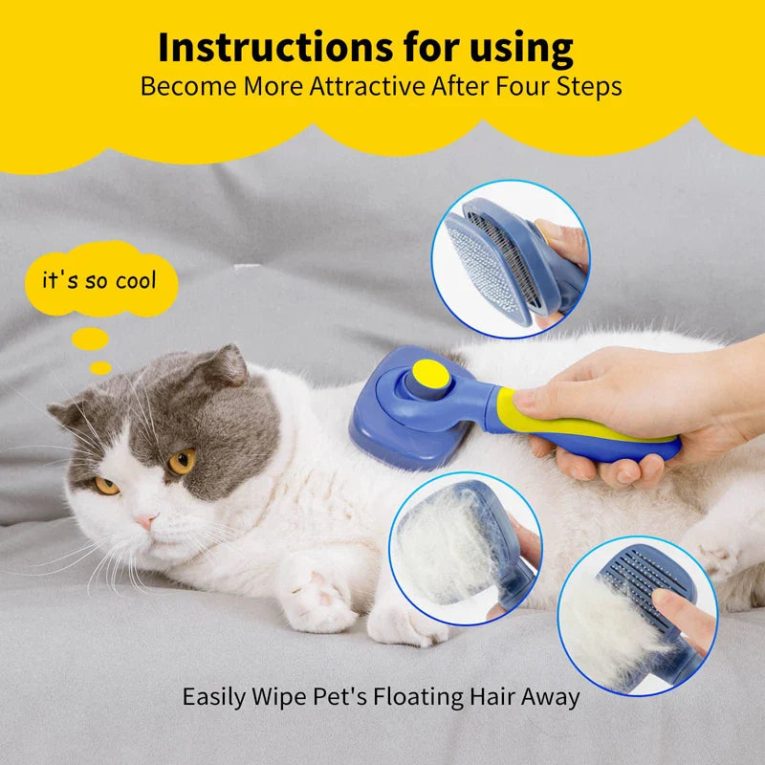 Benepaw-Self-Cleaning-Dog-Slicker-Brush-360-Rotatable-Pet-Grooming-Comb-For-Cat-Puppy-Removes-Loose