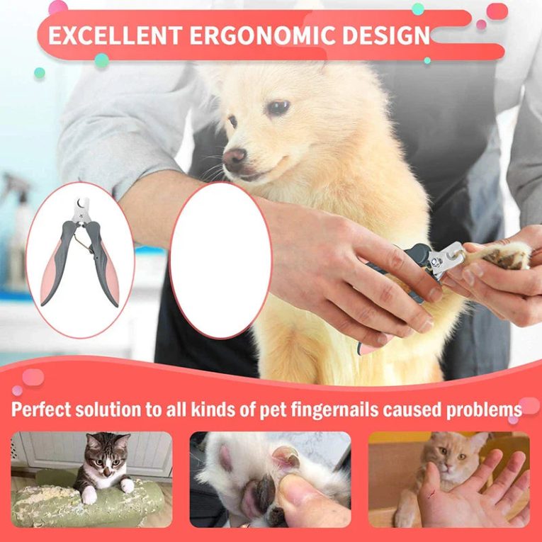 Benepaw-Stainless-Steel-Pet-Nail-Trimmer-Sharp-Ergonomic-Handle-Dog-Nail-Clippers-Protective-Design-To-Avoid