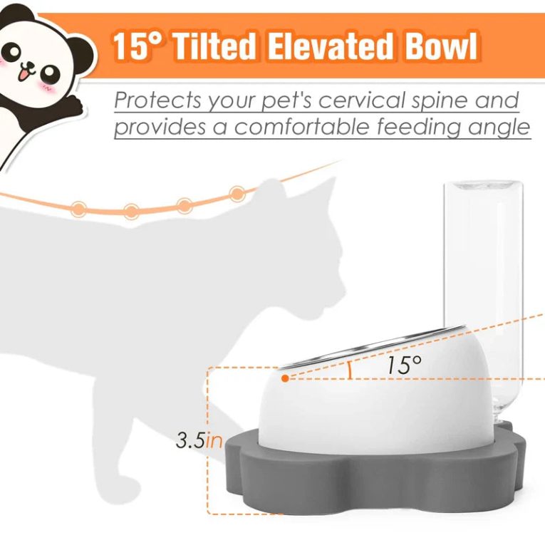 Benepaw-Stainless-Steel-Raised-Pet-Food-Water-Bowl-Set-Elevated-Dog-Bowls-With-Automatic-Water-Dispenser-3