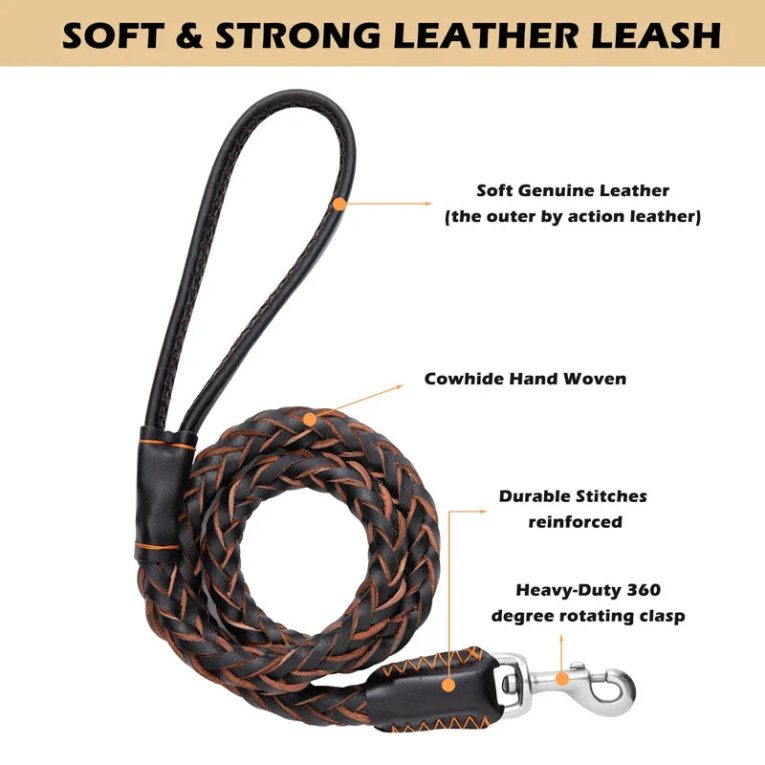Benepaw-Strong-Leather-Dog-Leash-Durable-Cowhide-Braided-Pet-Lead-For-Medium-Large-Dogs-Training-Heavy