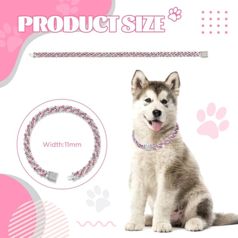 Benepaw-Sturdy-Diamond-Dog-Chain-Collar-Dashing-Safety-Buckle-Cuban-Puppy-Pet-Necklace-Metal-Link-Chain-2
