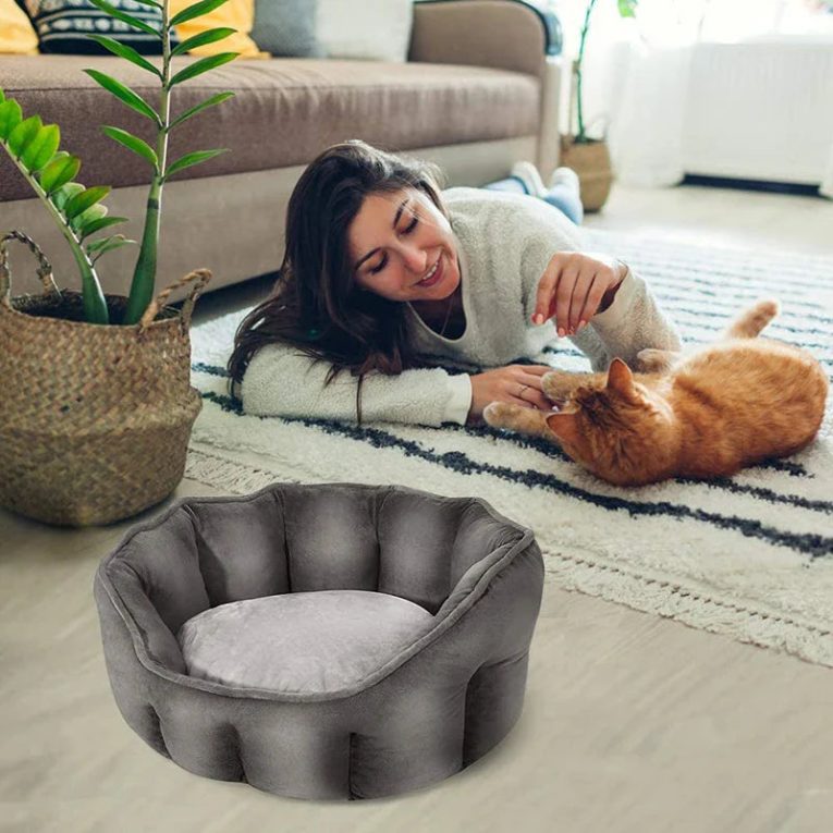 Benepaw-Ultra-Soft-Cat-Bed-Comfortable-Washable-Detachable-Cushion-Kitten-Puppy-Pet-Bed-Small-Dog-Anti-2