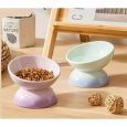 Cat-Ceramic-Bowl-Gradient-Pet-Food-Water-Feeders-Small-Dogs-Drinking-Eating-Supplies-Raised-Tilted-Cats