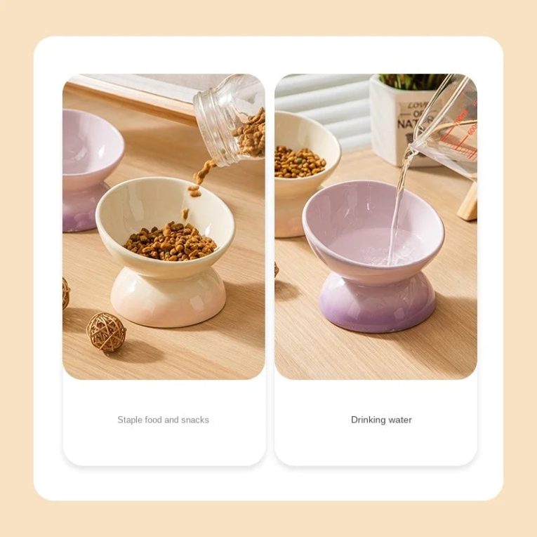 Cat-Ceramic-Bowl-Gradient-Pet-Food-Water-Feeders-Small-Dogs-Drinking-Eating-Supplies-Raised-Tilted-Cats-2