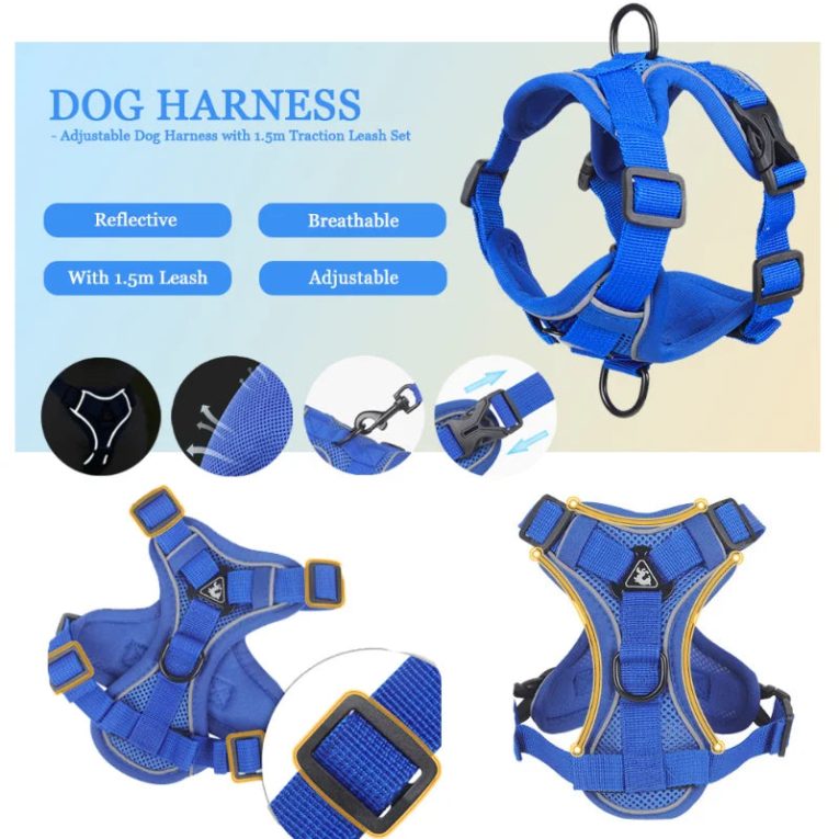 No-Pull-Pet-Dog-Harness-Puppy-Cat-Safety-Vest-Reflective-with-Traction-Leash-for-Small-and