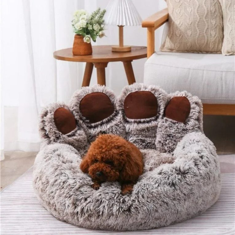 Soft-Fluffy-Dog-Bed-Pet-House-Sofa-Washable-Long-Plush-Outdoor-Large-Cat-Warm-Mat-Thickened