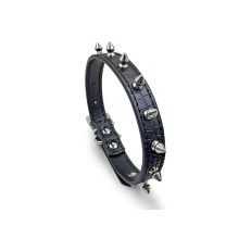 Spiked Dog Collar (Leather, Adjustable)